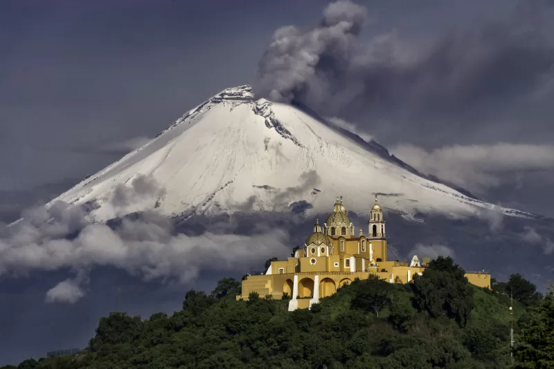 Remedios Church in Cholula, Puebla, Mexico