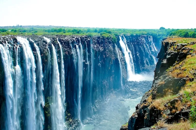 Victoria Falls, on the Zambezi River at the border of Zambia and Zimbabwe