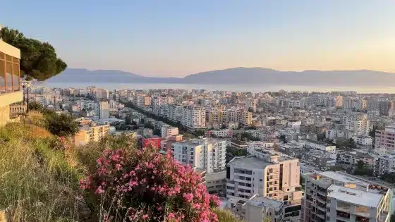 Albania Travel Guide: City views in Tirana, Albania on a summer afternoon