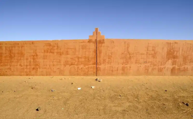 The Moroccan Western Sahara Wall, or Berm, cuts through 2,700 kilometers of desert