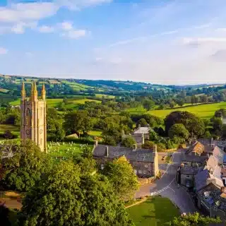 England: where history lingers in the mist.