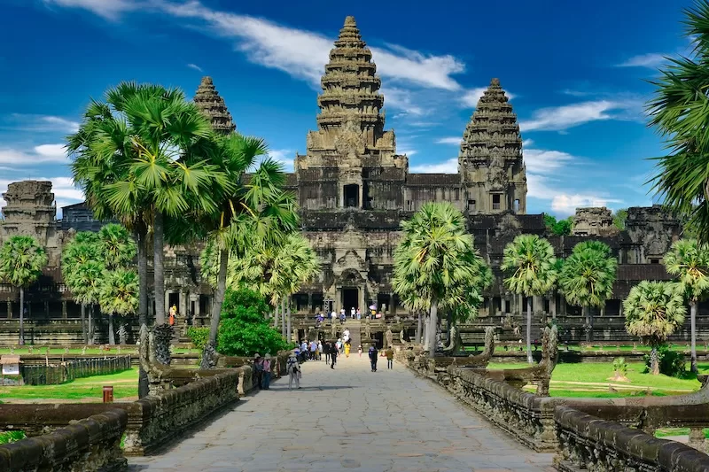 Cambodia unveils a golden Buddha airport to revive tourism hopes.