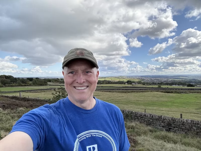 Dry-stone walls thread across the Yorkshire hills