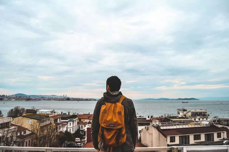 A view that feels both foreign and familiar: the first glimpse of life abroad.