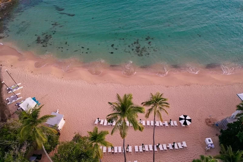 A gentle morning on the coast of the US Virgin Islands, where life follows the rhythm of the tide.