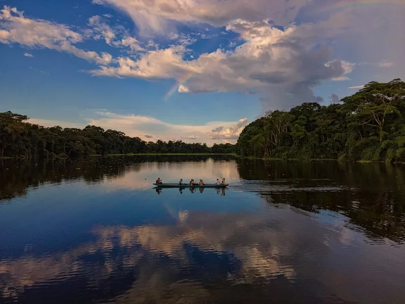 A serene lake near Loja mirrors the sky and rainforest, capturing the harmony that defines Ecuador’s cultural capital, a place where life unfolds slowly, like a song played in the distance.