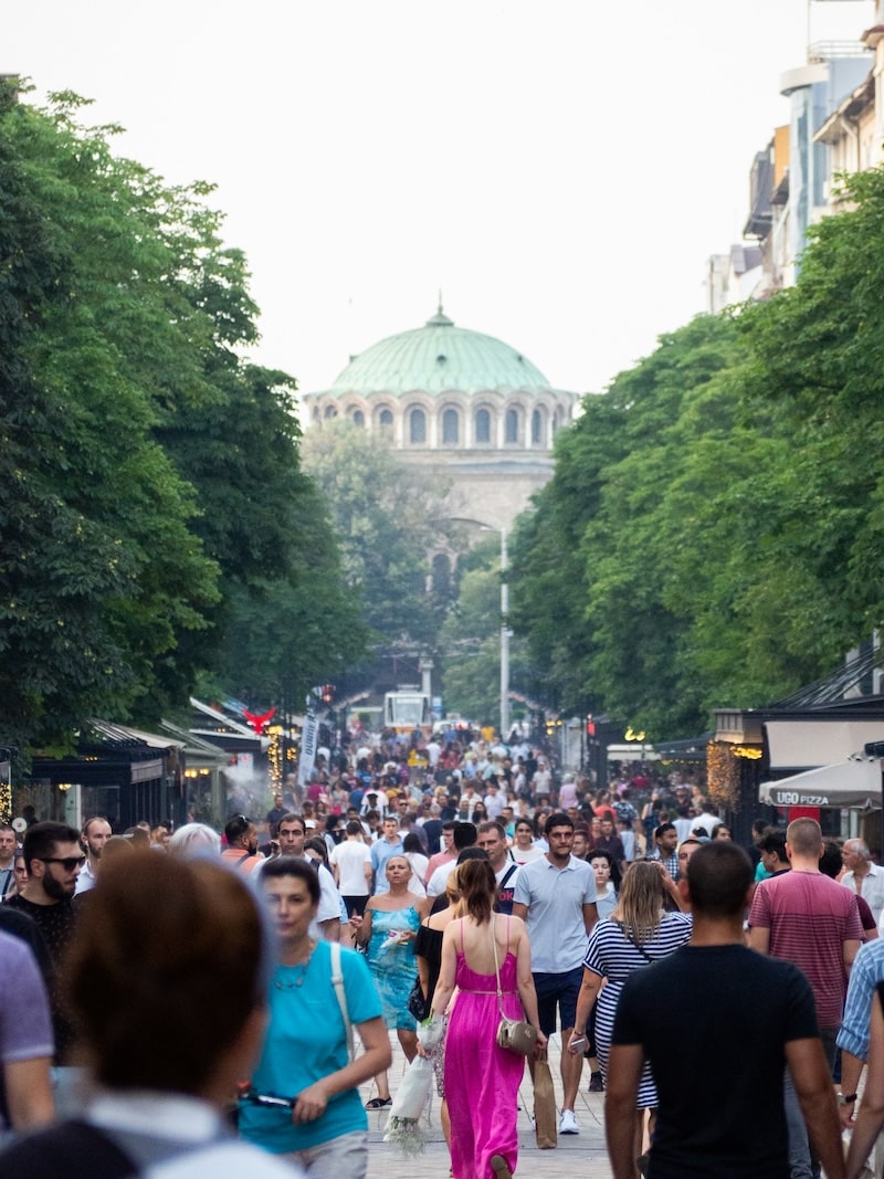 This is Vitosha Boulevard. Cafés join elbows. Conversations stack over gelato cups. The city feels close, alive, and ready to share its momentum.