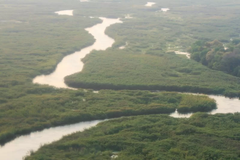 Louvre of the Desert. The Journey begins above Botswana’s Wild