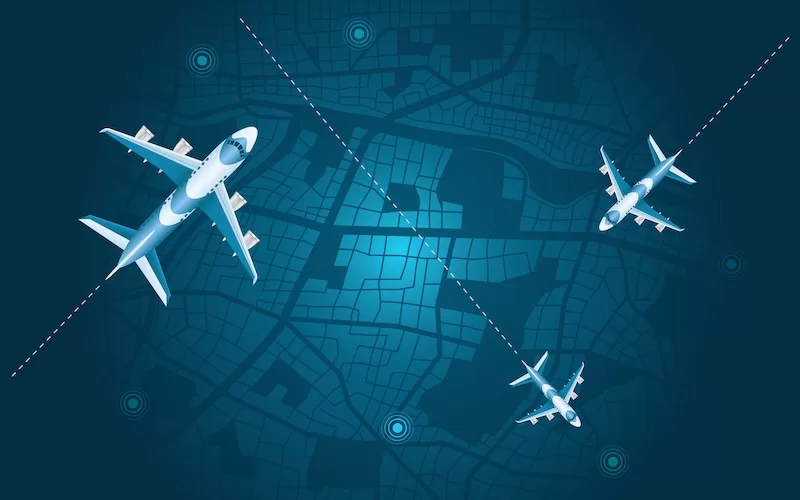 Global travel routes illustrating visa programs that lead to permanent residency