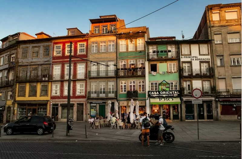 Historic façades and narrow streets near Torre dos Clérigos showing authentic Porto architecture and charm that makes neighborhoods appealing for expat living