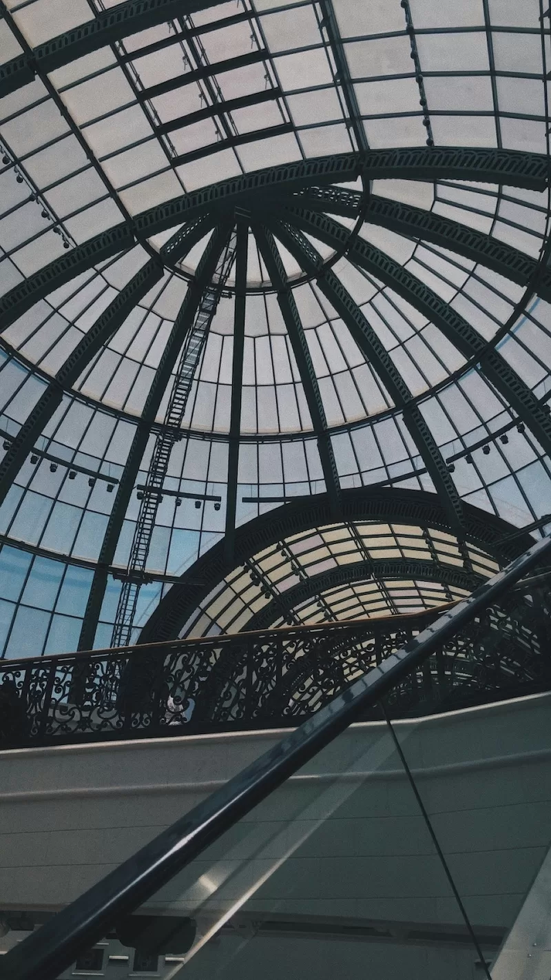 Interior view of a modern transit station with glass roof, reflecting Dubai’s smart transport infrastructure push