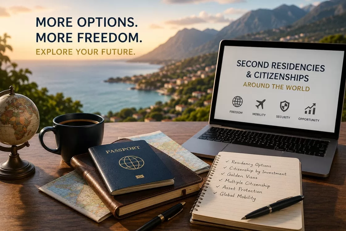 Researching second residency and citizenship options online