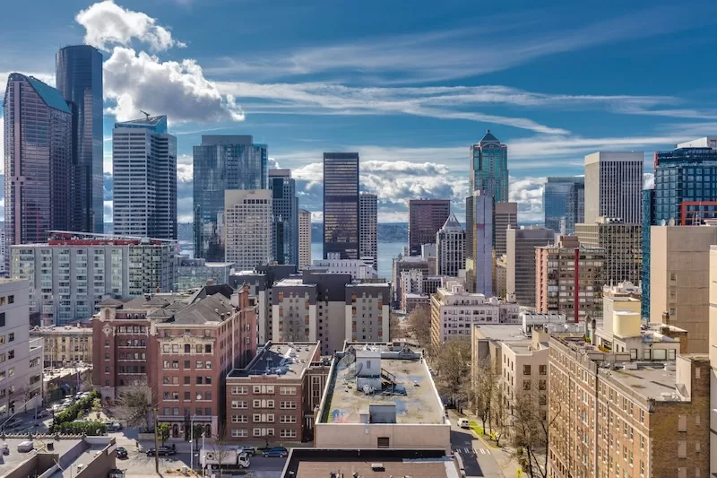 European city skyline representing urban property investment potential