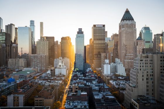 New York City skyline representing US financial and lifestyle ties