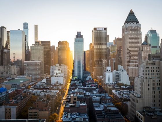 New York City skyline representing US financial and lifestyle ties