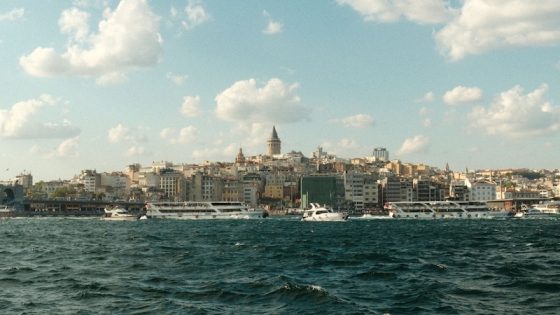 Istanbul skyline and the Bosphorus at dusk