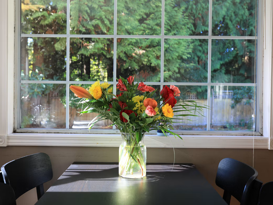 Sending flowers home when you live thousands of miles away